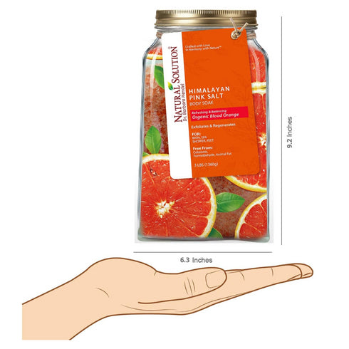 Himalayan Pink Bath Salt Blood Orange - 3 lbs | NATURAL SOLUTION